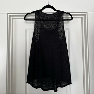 Medium black lace Forever 21 tank top